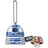 Star Wars NUOVO distintivo di peluche Star Wars con catena a sfera R2-D2 lungo 6 cm