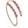 Damiani Bracciale Rigido Damiani Mimosa 20086862 Bangle Oro Rosa Rubini Diamanti Donna
