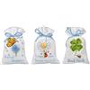 Vervaco Kit Punto Croce Contato SET DI 3 DESIDERI Sacchetti Bomboniere Da Ricamare Punto Croce ca. 8 x 12 cm Set Fai Da Te Creativo Adulti Ricamo Casa Decorazioni Accessori Per Lavoretti Creativi