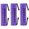 N3 Batterie Pile Litio 3.7V Ricaricabile 14500 3000 mAh Lamelle per Saldature
