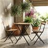 Brixo Tavolo da Giardino Pieghevole Set Tavolo + 2 Sedie 60x60x74 cm Legno Woody Brixo