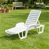 IPAE PROGARDEN Lettino Prendisole da Giardino 192x71x100 cm Verde IPAE PROGARDEN