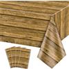 PTECDROTS 4 tovaglie in legno tovaglie rustiche marroni decorazioni da tav
