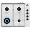Electrolux Piano Cottura 4 Fuochi Bianco Electrolux a Gas Incasso 60 cm 1 Wok EGS6414W