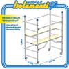 Marchetti Trabattello Marchetti 20939 Dinamico Alluminio 1,55x0,70 m H1,88 m