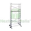 UTENSILERIA 1PZ TRABATTELLO IN ALLUMINIO "PINNA CLIC" CM.114X156X365H., PIANO LAV. CM.236H.: