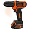 Black & Decker Trapano Avvitatore a Batteria Black Decker Litio senza fili BDCD12-QW
