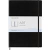 Moleskine Art Sketchbook Album da Disegno, Carta, Pastelli e Carboncino, Nero, Formato A4 21 x 29.7 cm, 96 Pagine