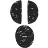 Dooky Universal Pads Romantic Leaves - Coprisedili per cinture e cinture di sicurezza, colore nero, per fascia di età 0+ e 3 e 5 punti, per ovetto, passeggino, passeggino e seggiolino auto, colore: