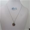 COLLANA DA DONNA CON CIONDOLO FIORE IN ORO BIANCO 18KT 750 2,55 GRAMMI (1995)