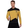 SMIFFYS Star Trek The Next Generation, uniforme ingegneria/sicurezza, Oro e nero, Top Halloween