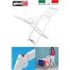 grecoshop Stendino/Stenditore/Stendibiancheria in resina pieghevole Gimi - Zaffiro