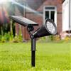 Obiettivo Universo Faro Faretto 7 Led Da Giardino Picchetto con Pannello Solare Crepuscolare 200Lmn
