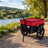 SAMAX Rimorchio Bicicletta Bici Carrello Trasporto Carello Carretto 60 Kg 70L