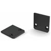LEDsON Cappellino in alluminio anodizzato per profili Sl15 Fl Without Cable Hole - Nero