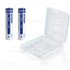 XTAR 2 batterie ricaricabili litio AAA 1,5v pile ministilo 1,5 volts XTAR 1200mWh