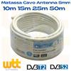 METRONIC Cavo antenna tv digitale terrestre satellitare 5 mm Matassa da 10m 15m 25m 50m