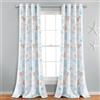 Lush Decor Harbor Life - Tenda a pannello filtrante per la luce (pannello singolo), 132 cm di larghezza x 213 cm di lunghezza, blu e tortora