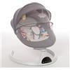 Baby Rocking Sdraietta dondolo neonato elettrica culla con bluetooth musica e rete zanzariera
