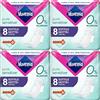 Nuvenia - Assorbente Pure Sensitive Sottile Notte con Ali - Confezione da 32 Assorbenti
