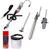 IKRA utensile multifunzione 2in1 tagliasiepi & potatore telescopico ITHK 1000, incl. tracolla, protezione e spray per la cura