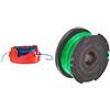 BLACK+DECKER A6442-XJ Scatola con Rocchetto Doppio Filo Nylon Reflex, 2 x 6 m, 1.5mm & Ricambio Tagliabordi Rocchetti e Filo di Nylon, 1 pezzo X 6 metri, filo 2 mm, Colore Verde, A6482