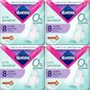 Nuvenia - Assorbente Pure Sensitive Ultra Notte con Ali - Superficie Delicata per Pelli Sensibili - Confezione da 32 Assorbenti