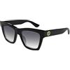 Gucci OCCHIALI DA SOLE GUCCI GG 1714S COLORE 001 NERO LENTE GRIGIA DONNA SUNGLASSES