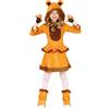Fiestas Guirca Costume da leonessa leoncina bambina