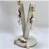 PARURE IN ORO 18 kt CON CAMMEI SARDONICO OVALI VOLTO PERLE BAROCCHE OGFR 019