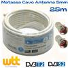 Metronic Matassa Cavo Filo Coassiale Antenna Tv Satellitare e Digitale Terrestre 25m