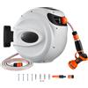 Uimoso Avvolgitubo Retrattile Automatico 25m Supporto da Parete Girevole 180°