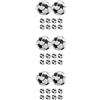 20 pezzi di legno da calcio da calcio per bracciali collane di portachiavi che