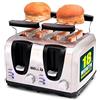 iBELL 130G Tostapane 4 Fette, con Griglia Scaldapanino Staccabile, (Argento)