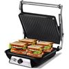 iBELL SM1201G Macchina per Panini Grill e Toast Elettrica, 2000W, Grandi Dime...