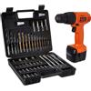 Black + Decker CD961K50 9,6 V 10 mm Ni-Cd Trapano avvitatore a mandrino senza...