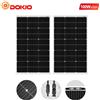 Dokio Pannello solare in vetro duro 200W impermeabile per la ricarica di yacht barche