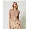 Twin Set Donna Cardigan manica lunga Fantasia Taglia S