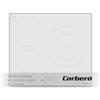 Corbero Corberó - Piastra a induzione 3 zone | CCIM3720 W | Potenza 7200 W | Touch Control | 3 Boosters | Zona grande 30 cm | Timer 99 min | Spegnimento automatico di sicurezza, bianco
