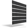 Technaxx Recinzione solare bifacciale 480W - 6x 80W moduli solari monocristallini PERC per recinzioni 2,5m - Schermo privacy & energia solare - Kit estensione 480W - 17,5% efficienza - TX-357
