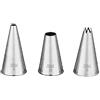 PME NZ1006 - Set di ugelli Jem, collezione di lampadine e conchiglie, confezione da 3, in acciaio INOX
