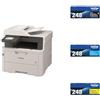 Brother MFCL3760CDW Multifunzione LED a Colori, 26 ppm Kit toner 4 colori TN248BK/C/M/Y fino a 1.000 pag. cad.