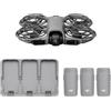 DJI Neo 2 Combo Fly More (drone singolo), drone 4K con fotocamera, decollo e atterraggio dal palmo, controllo con gesti, ActiveTrack, rilev. omn. ostacoli, 3 batterie