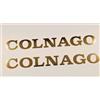 adesivi bici - 2 adesivi Colnago Oro specchiato - stickers Colnago 10x1cm