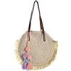 DKD Home Decor Borsa Naturale Poliestere Cotone PU (35 x 10 x 35 cm) Spiaggia, Adulti Unisex, Multicolore (Multicolore), Taglia Unica