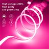 Striscia Luci LED COB Neon 230V 288LED/m Flessibile Impermeabile Interno Esterno