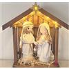 Presepe uncinetto, natività, capanna, sacra famiglia,Natale, luce a led,handmade