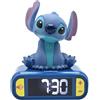 Lexibook, Disney Stitch, Sveglia notturna, Suoni e melodie, Schermo LCD retroilluminato, Luminoso, Snooze, Blu, RL800D