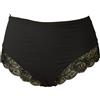 COTONELLA SG Slip donna COTONELLA mutanda maxi microfibra con inserti in pizzo underwear a