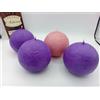 AVVENTO 4 Candele a Sfera diametro 10 cm colore esterno ruvido 3 viola e 1 rosa